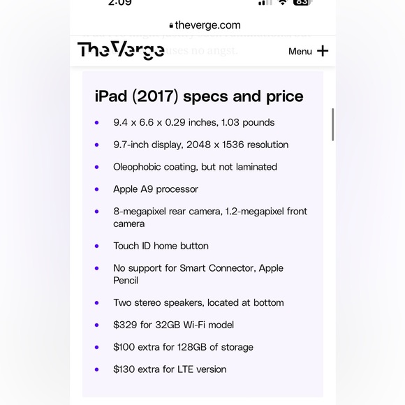 EUC Apple iPad Silver 5th generation 128GB model A1823 wifi + LTE Accessories - Picture 12 of 12